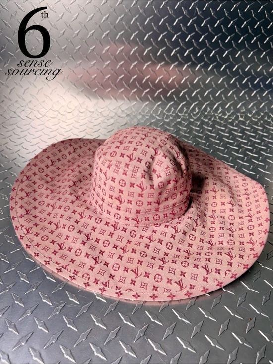 Louis Vuitton Accessories - Louis Vuitton Vintage Monogram Sun Hat in Red